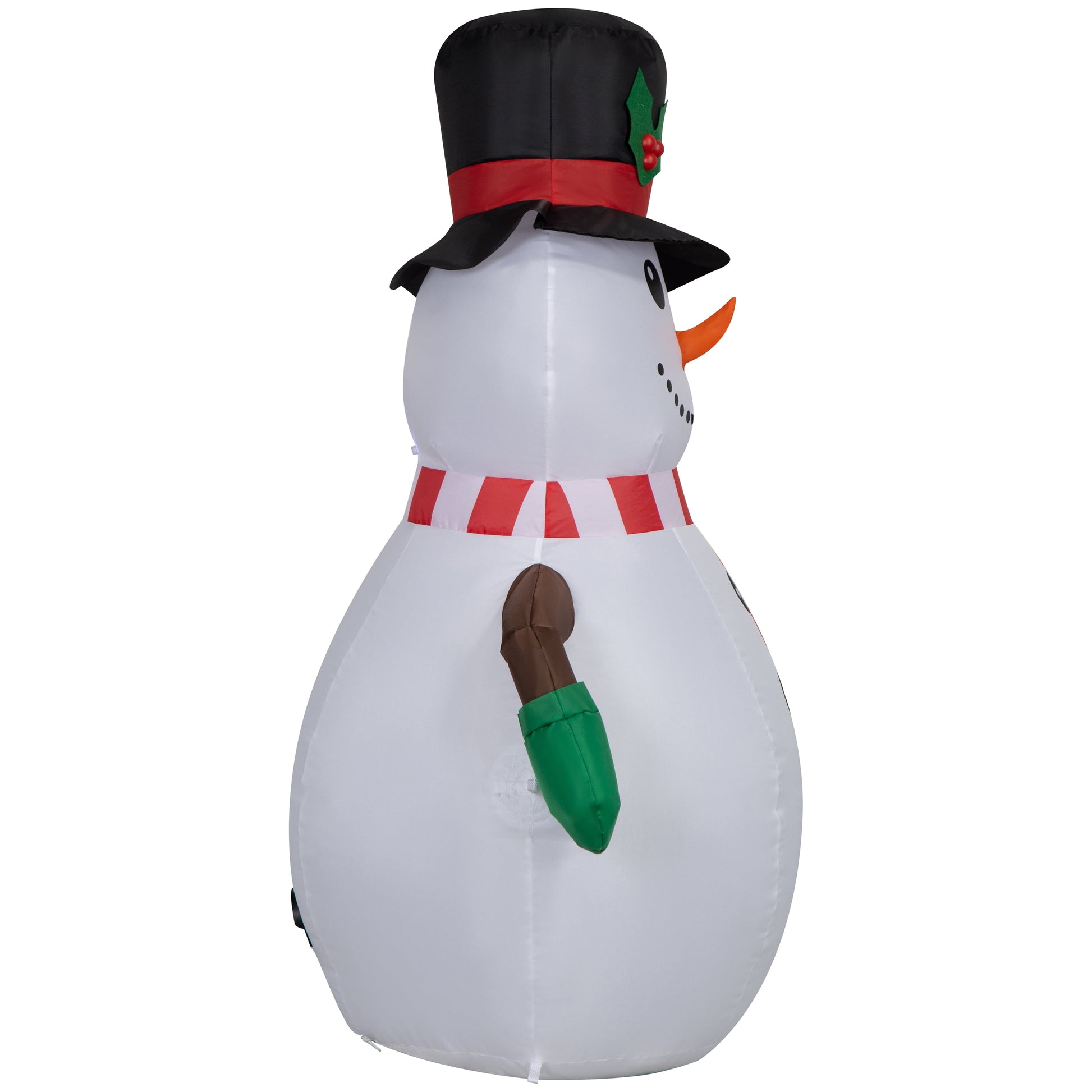 New Christmas Airblown Inflatables Yard Decoration Snowman with Top Hat, 3.5 Ft